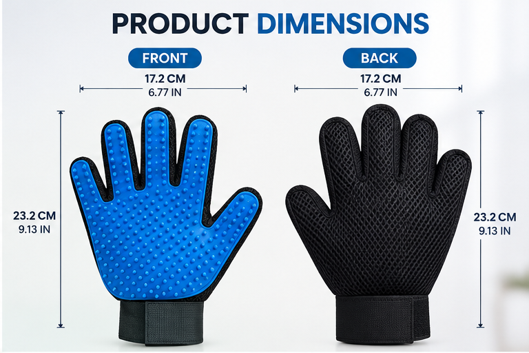Pet Deshedding Grooming Glove