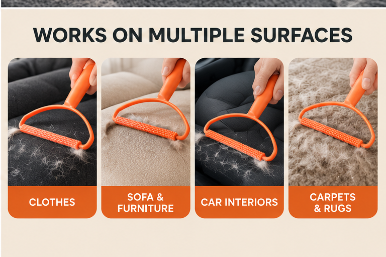 Mini Pet Hair Brush for Cars and Upholstery