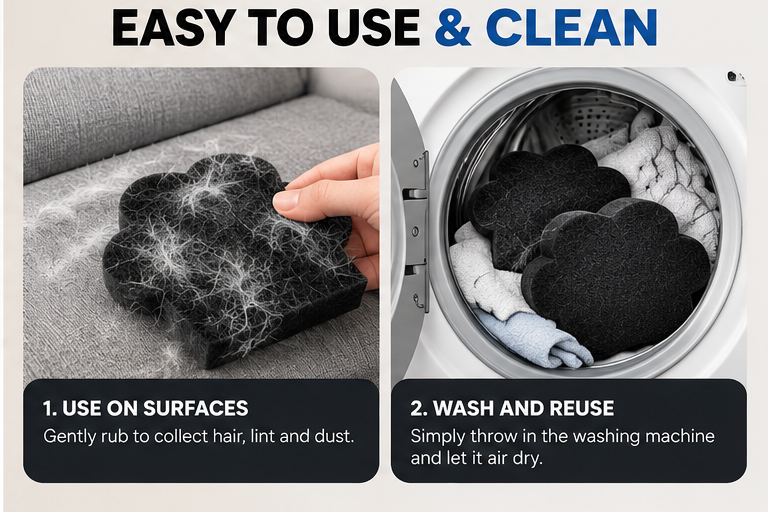 Laundry Pet Hair Catcher Set (6-Pack)